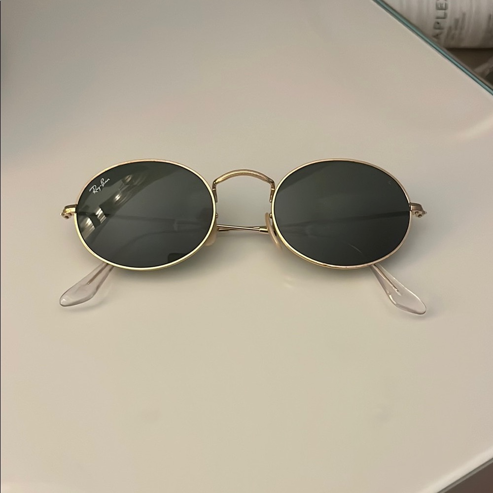 Ray-Ban Gold and Black Timeless Sunglasses